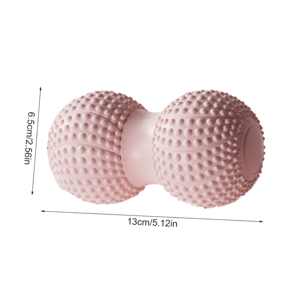 ลูกบอลนวดทรงถั่ว ABLOOM รุ่นมีปุ่มนวด สีชมพู_7